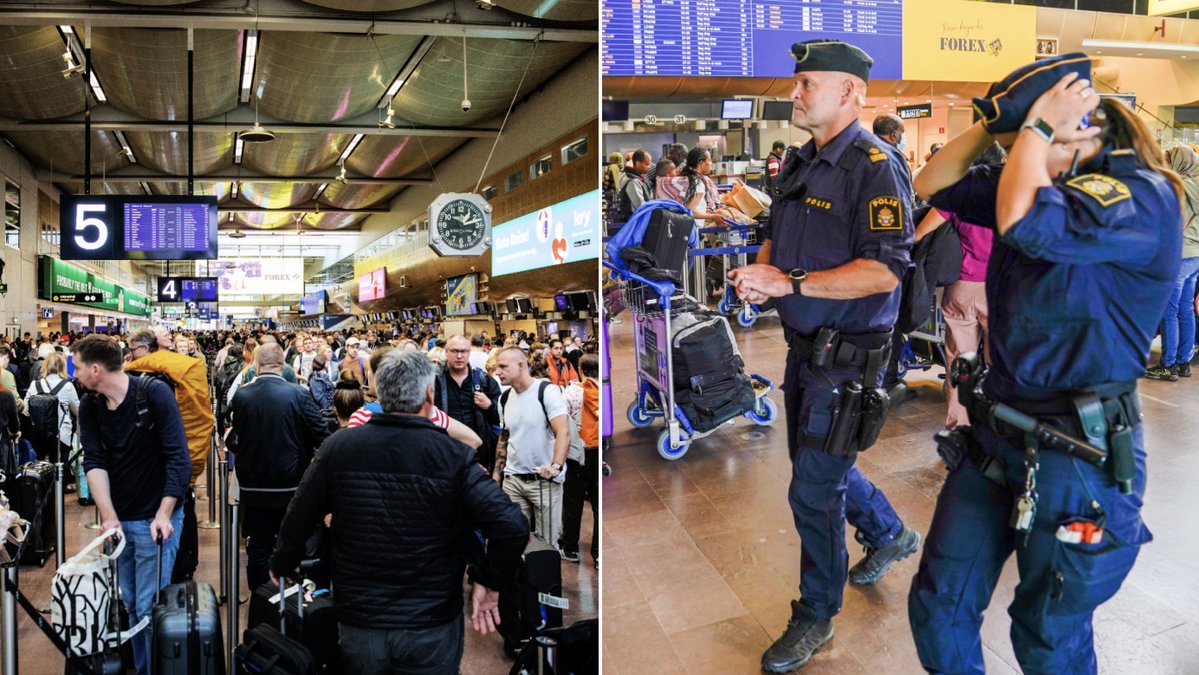 Polisen ersätter flera resenärer efter kaoset på Arlanda.
